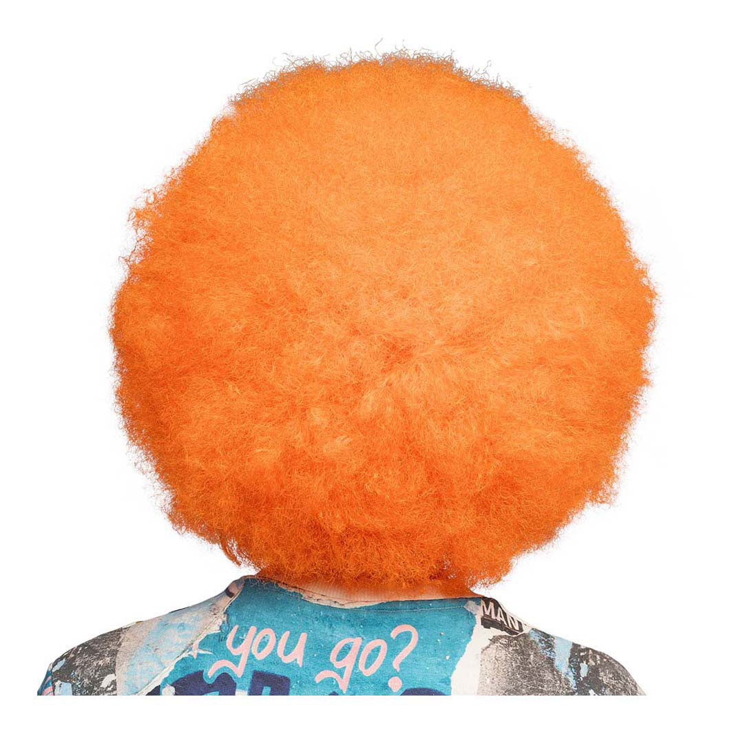 Boland pruik suiker neon oranje