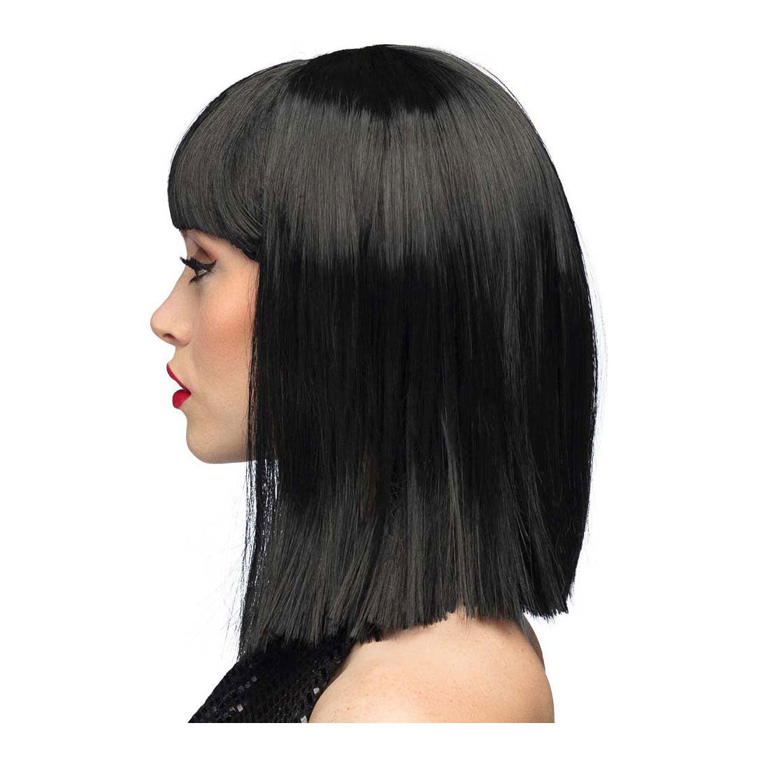 Boland pruik dans zwart