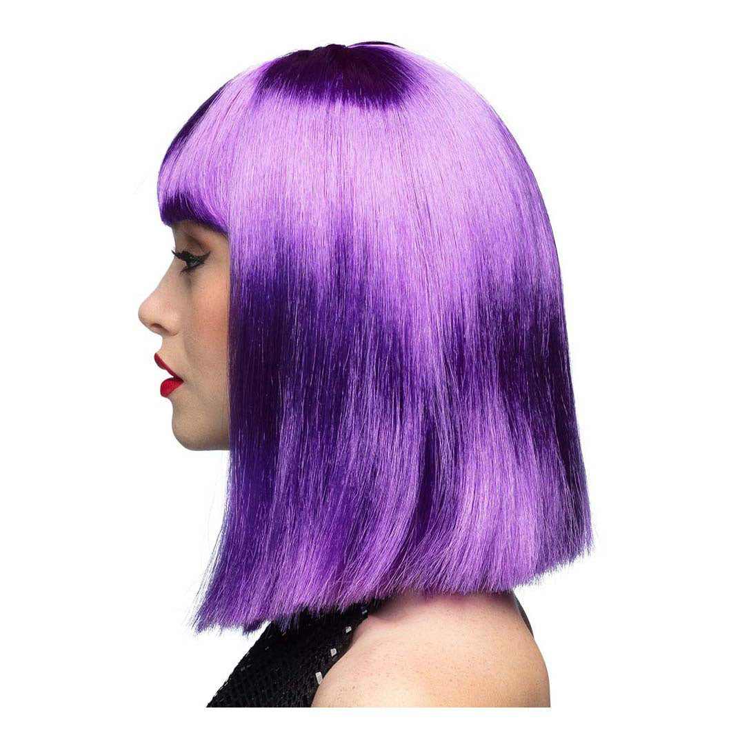 Boland pruik dance neon paars