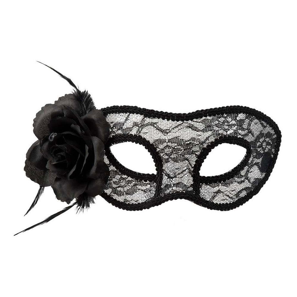 Boland kanten oogmasker mystique zwart