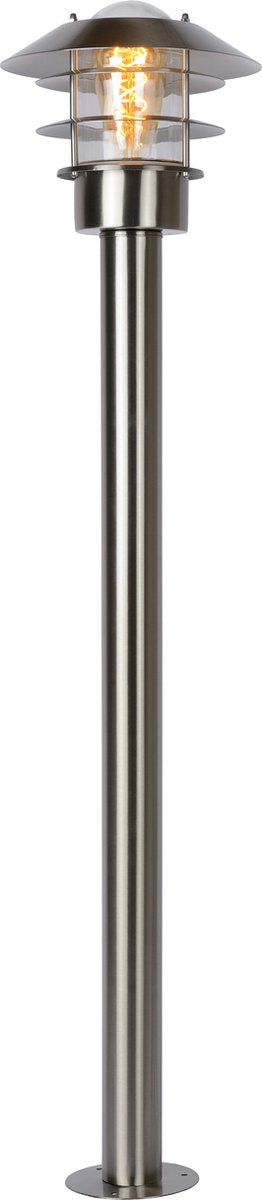 Lucide zico - lantaarnpaal - ø 21,8 cm - 1xe27 - ip44 - mat chroom