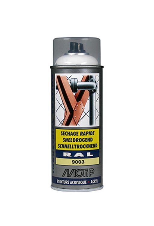 Industrieel RAL9003 400ml. Motip