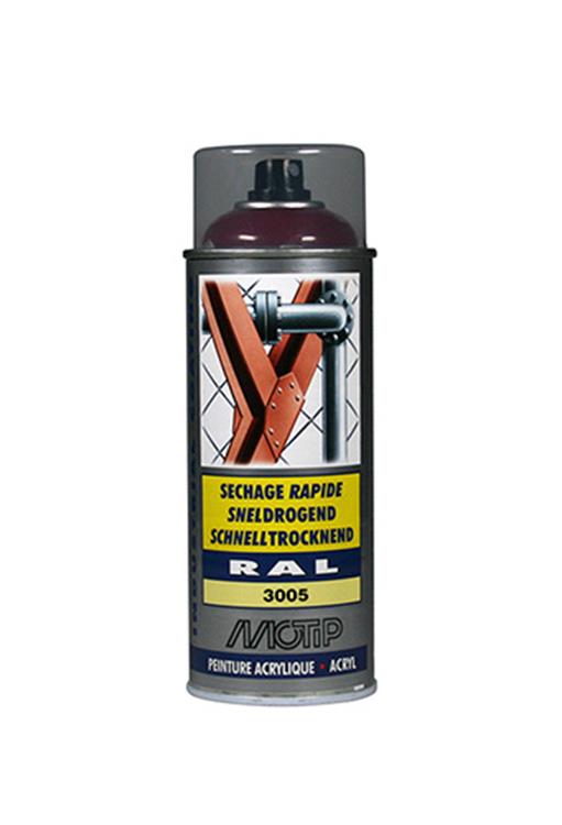 Motip 1051686 - ind. ral 3005 wijnrood spuitbus 400 ml | 1 stuks