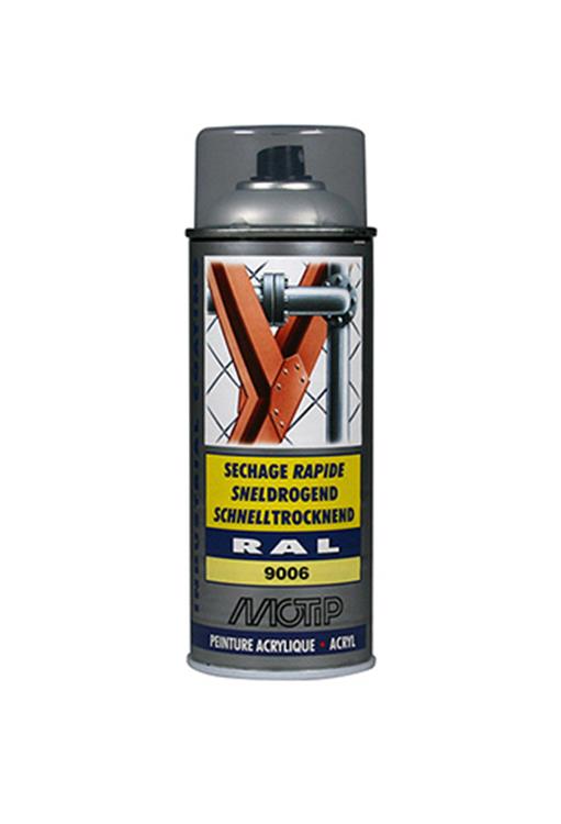 Motip 1051746 - ind. ral 9006 wit alu met. spuitbus 400 ml | 1 stuks
