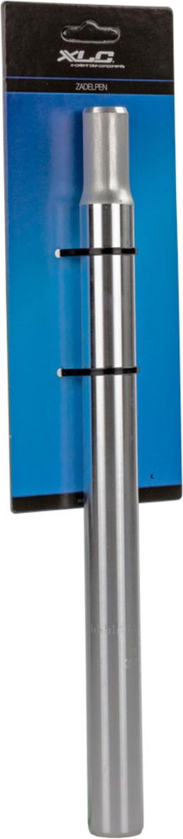 Xlc kaars zadelpen - 27.2 x 350 mm – niet verend – aluminium – zilver