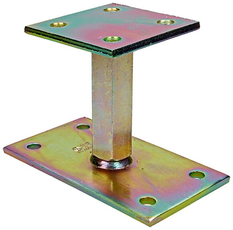 1056486 - paalhouder in hoogte verstelb.90 x 160 - 90 hoogte 100-170mm | 1 stuks