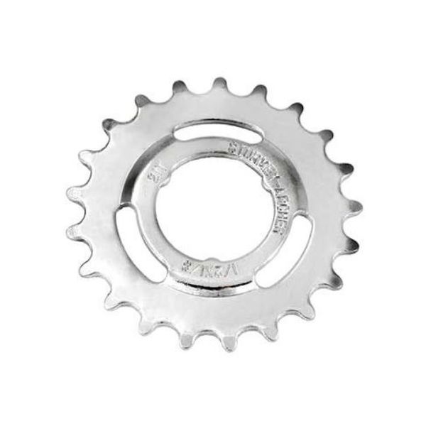 tandwiel opsteek 17T bol zilver doorgezet