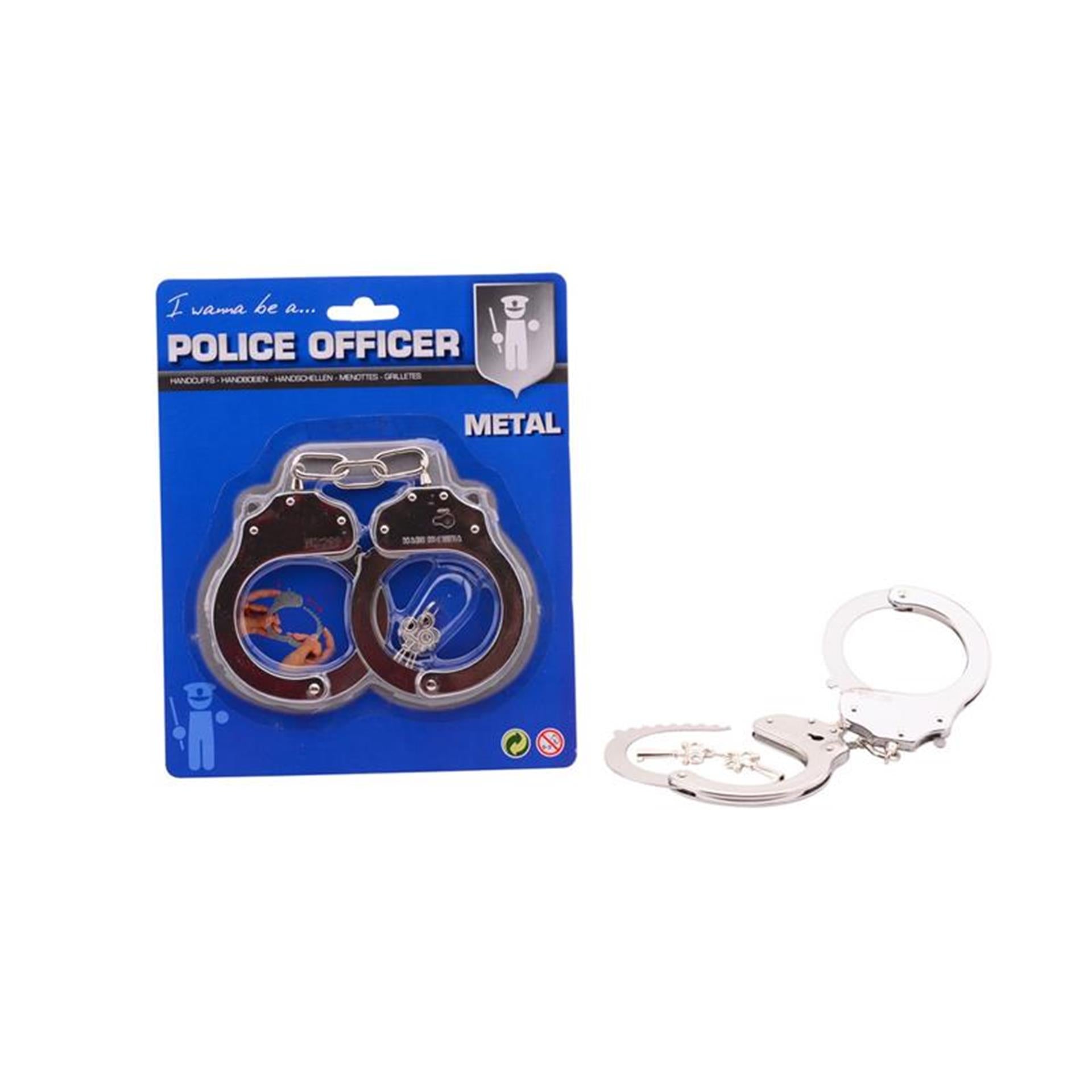 Handboeien metaal 'police'