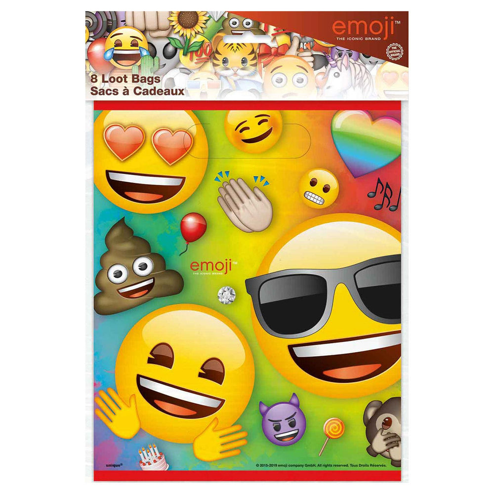 Haza Whitebeard emoji treat bags, 8 pc.