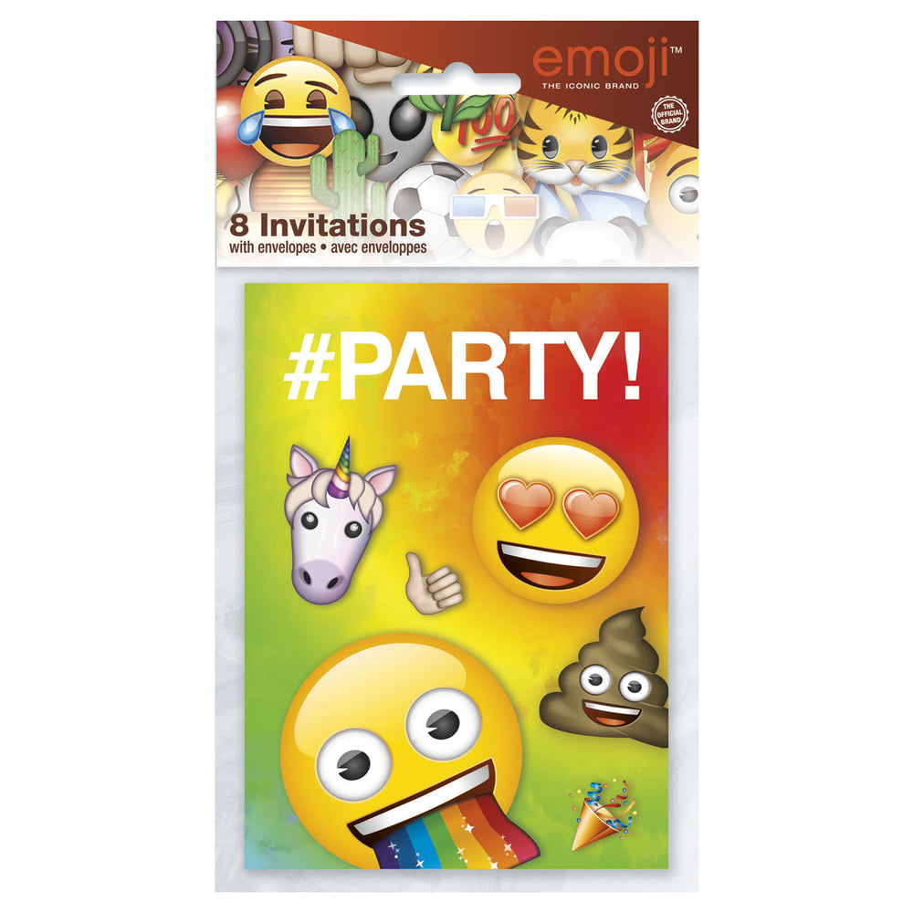 Haza Witbaard Invitations Emoji, 8 pc.