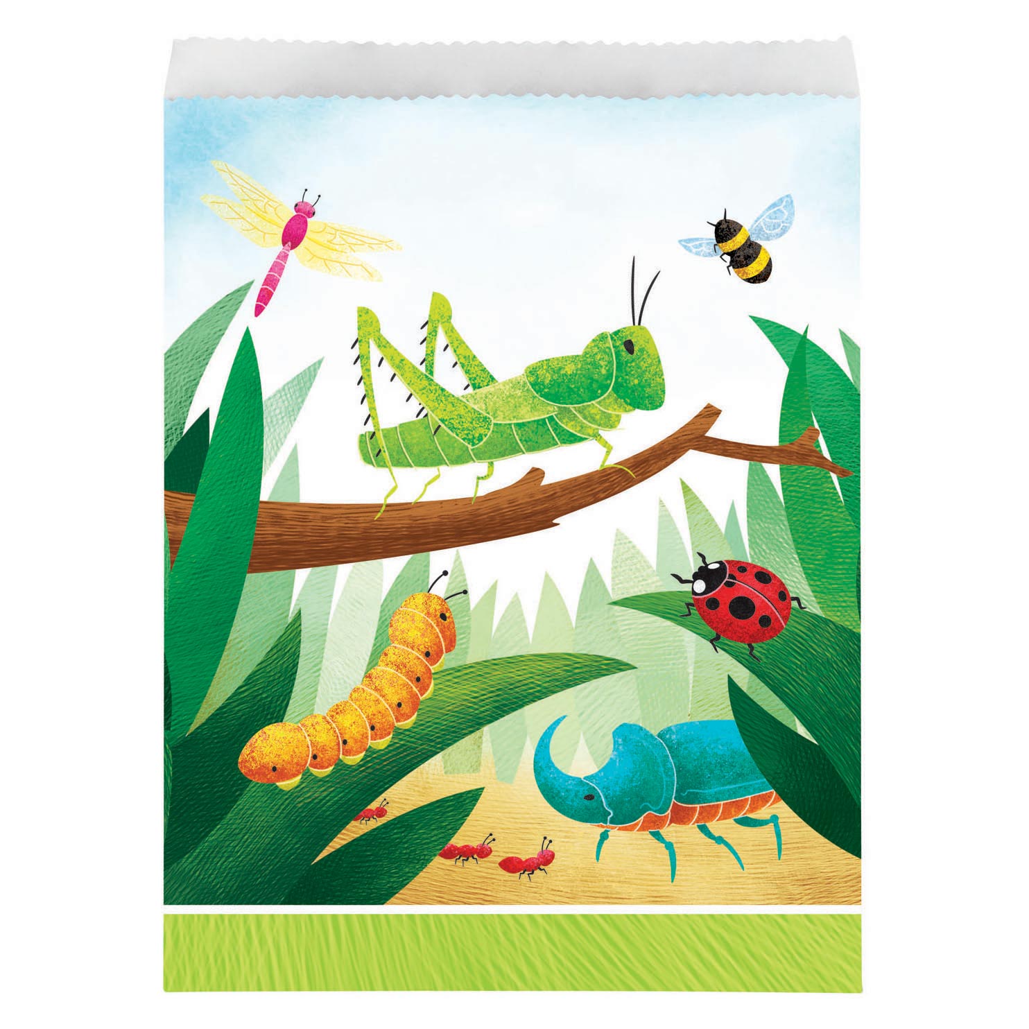 Haza witbaard insecten uitdeelzakjes, 8st.