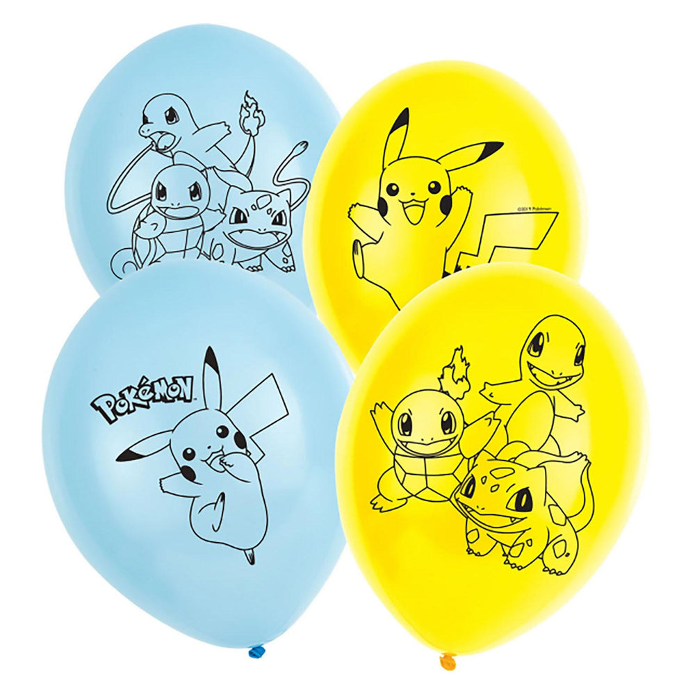 Haza Whitebeard Pokémon Balloons, 6 pcs.