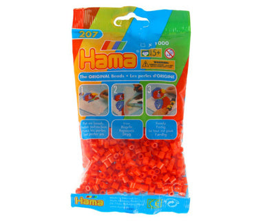 Hama strijkkralen oranje 1000 stuks