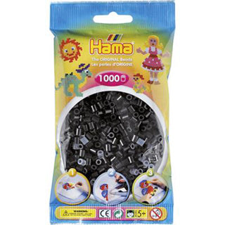 Hama strijkkralen zwart 1000 stuks