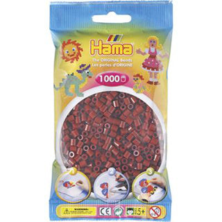 Hama midi strijkkralen - bordeaux rood (030), 1000st.