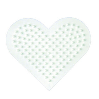 Hama strijkkralen grondplaat hart klein | 10 stuks