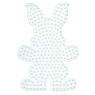 Hama strijkkralen grondplaat konijn wit | 5 stuks