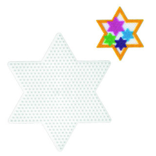 Hama strijkkralen grondplaat ster groot | 5 stuks