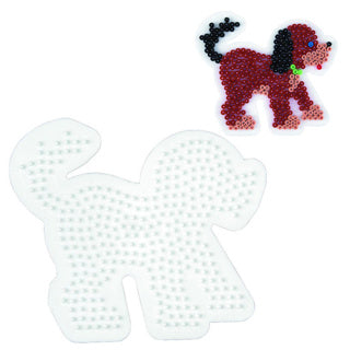 Hama strijkkralen grondplaat hond 1 wit | 5 stuks