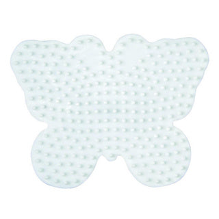 Hama strijkkralen grondplaat vlinder wit | 5 stuks