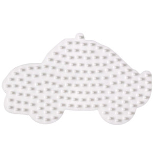 Hama strijkkralen grondplaat auto wit | 5 stuks