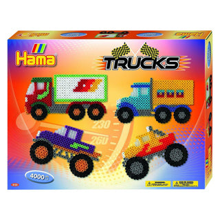 Hama strijkkralen set trucks 4000 delig