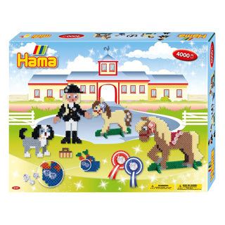Hama strijkkralen set paardenshow 4000 delig