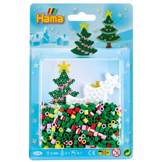 Hama strijkkralen blister pack kerstboom 450 stuks | 6 stuks