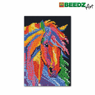 Ses beedz art: strijkkralen paard fantasie | 2 stuks