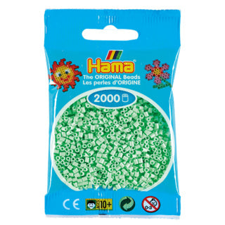 Hama mini strijkkralen 2000 stuks pastel mint | 10 stuks