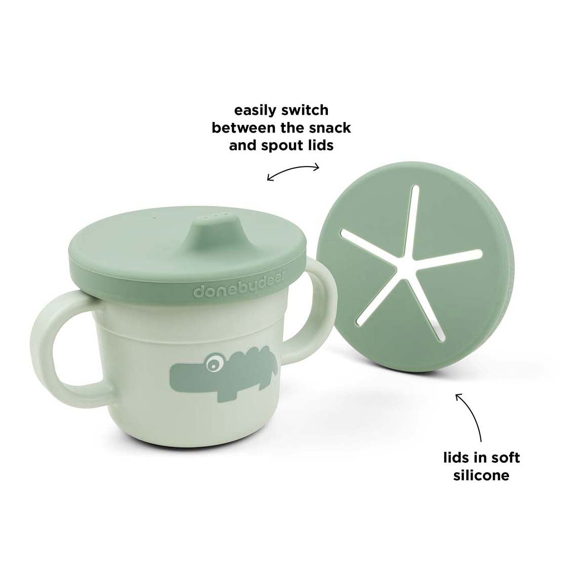 Done by hert snack tuitbeker croco groen, 215ml
