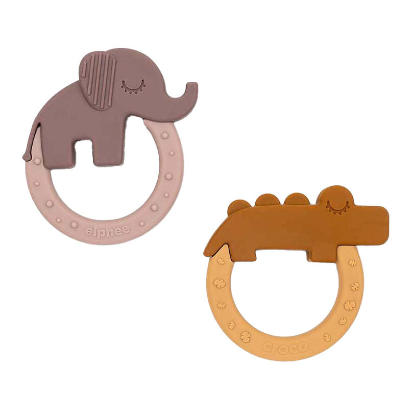 Gedaan door herten bijtring hertenvrienden mosterd roze, 2e.