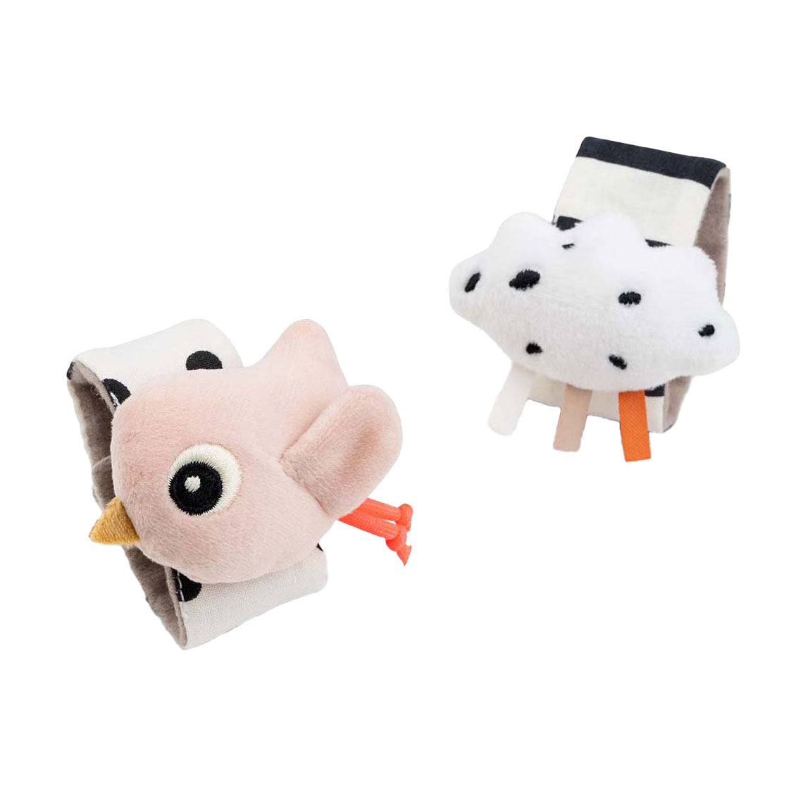 Gemaakt door herten pols rammelaar blije wolken roze, 2st.