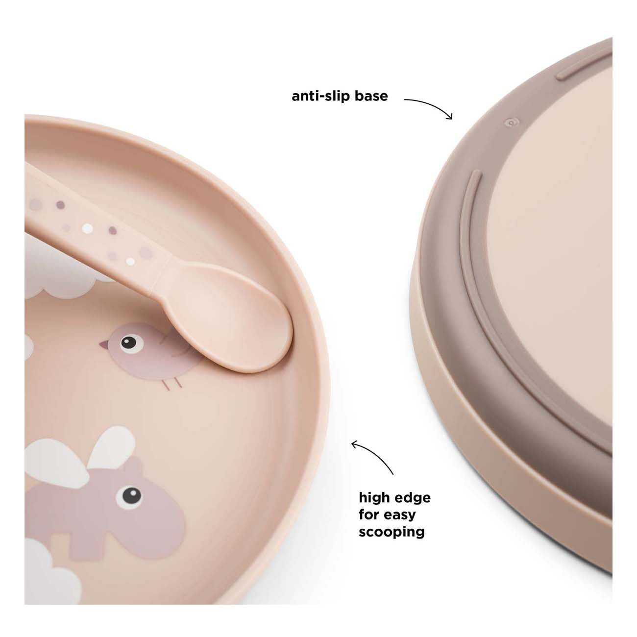 Done by herten strijkbord blije wolken roze