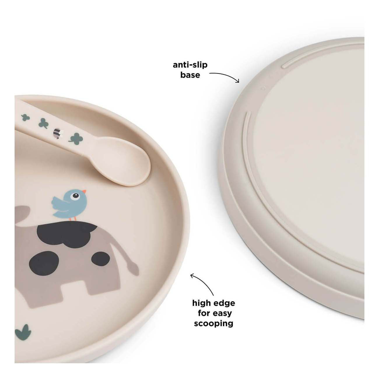 Done by herten kinderbord kleine boerderij beige