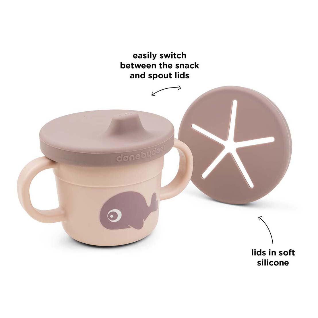 Gedaan door herten etensbakje wally roze