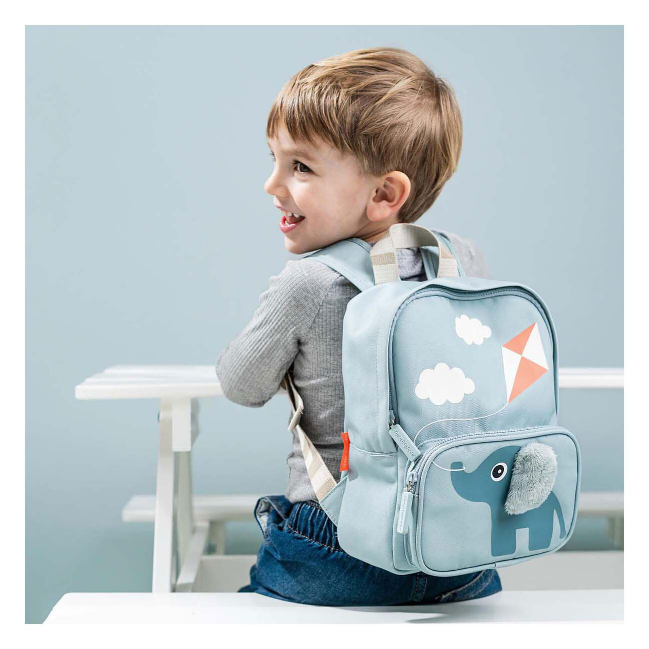 Done by hert kinderrugzak elphee blauw 4 l