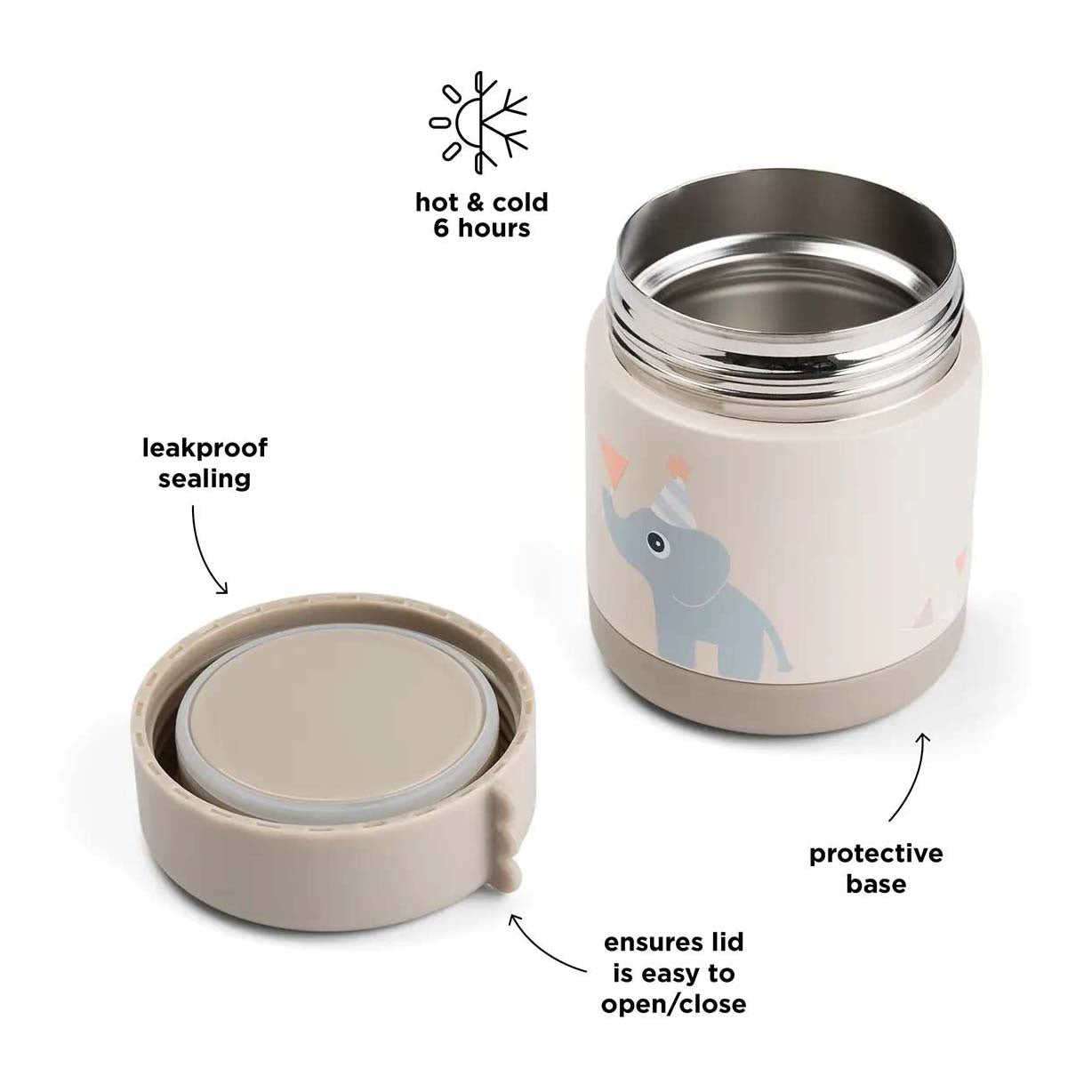 Done by deer geïsoleerde voedselbakje celebration - beige