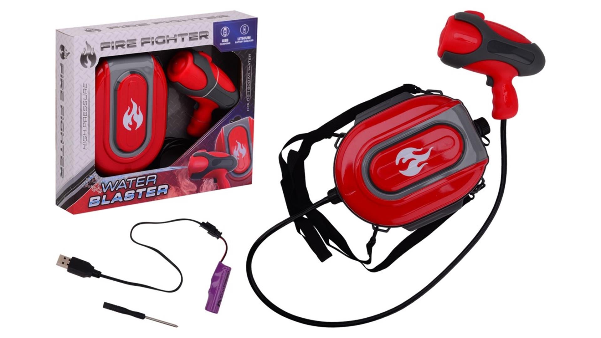 Johntoy elektrisch brandweerwaterpistool met rugzaktank