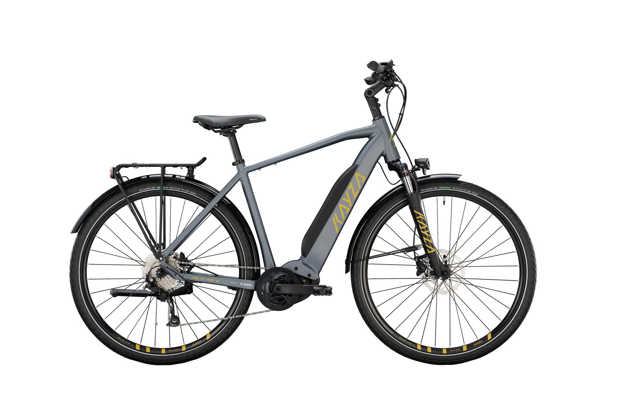 Kayza elektrische trekkingfiets talik dry 6 mod. 22 ebike talik dry 6 28 56 diam.9sp grey gold