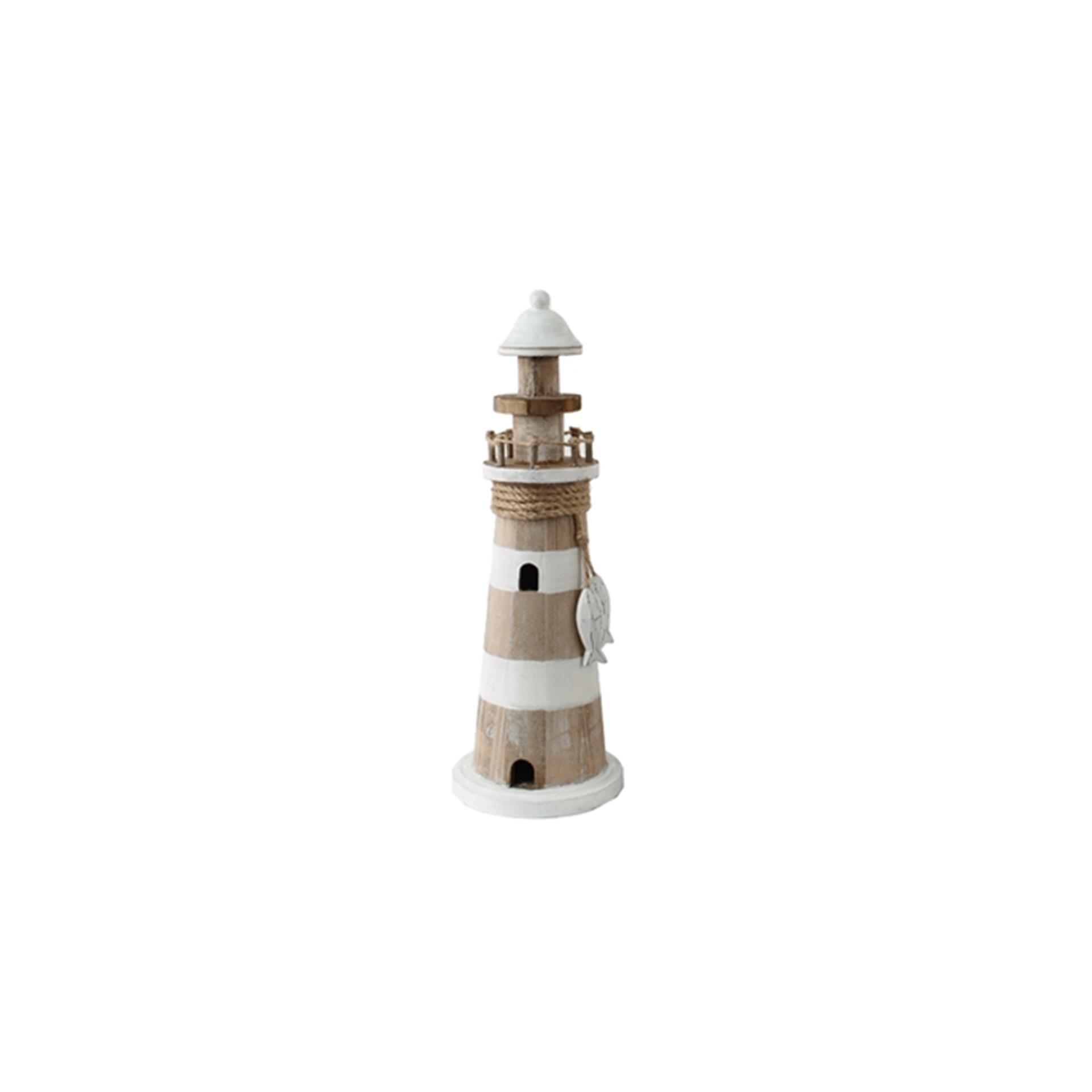 Gerkimex vuurtoren hout ø11,5x30cm