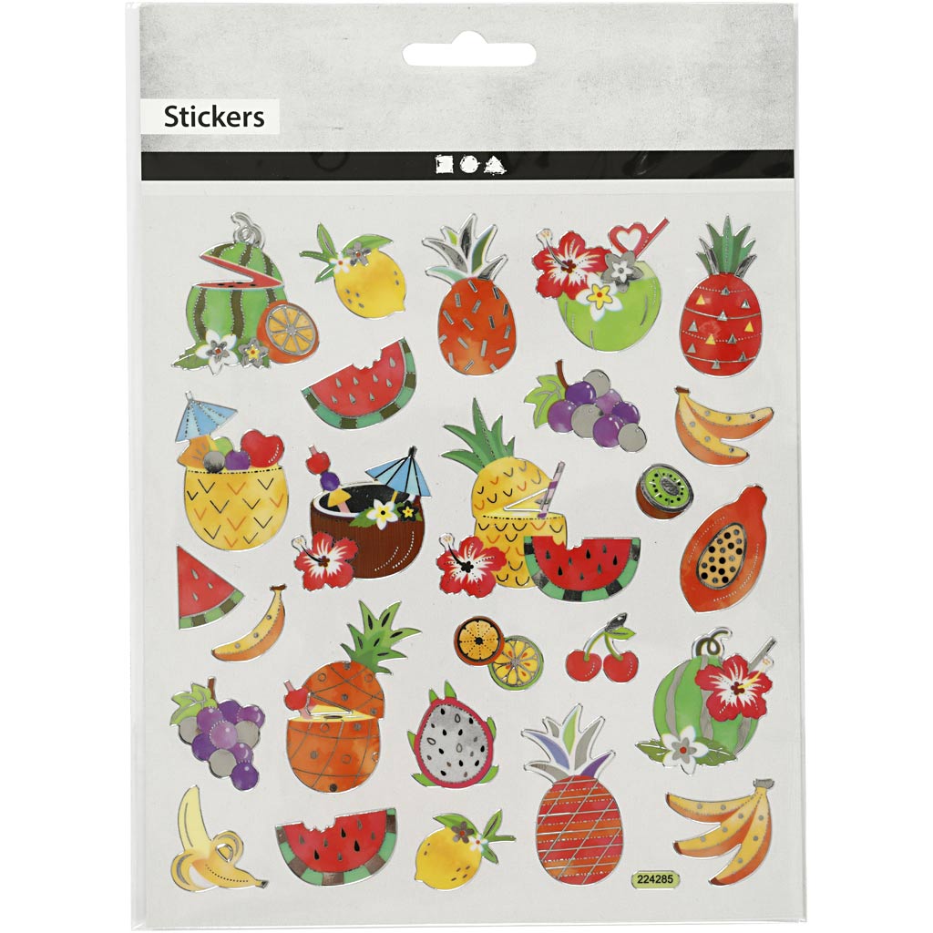 Https: www.cchobby.nl stickers-exotisch-fruit-vel-15x16-5-cm-1-vel