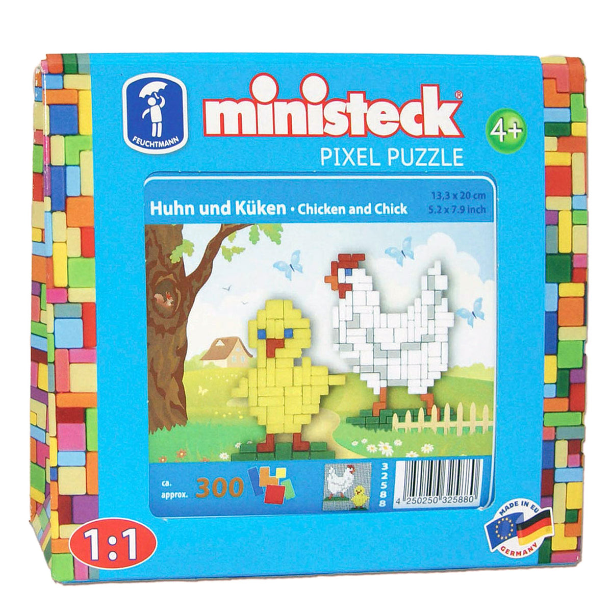 Ministeck kip en kuiken, 300st.