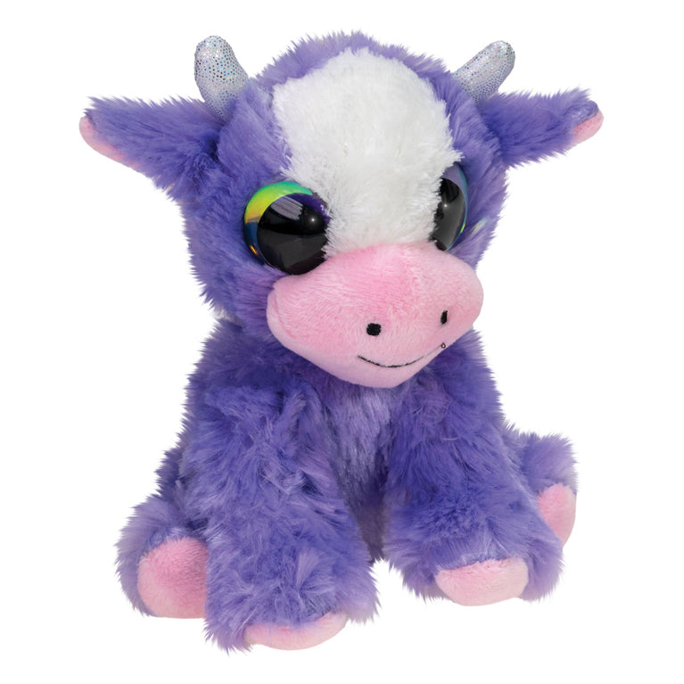 Lumo stars knuffel koe helina 15cm pluche speelgoed met grote ogen.