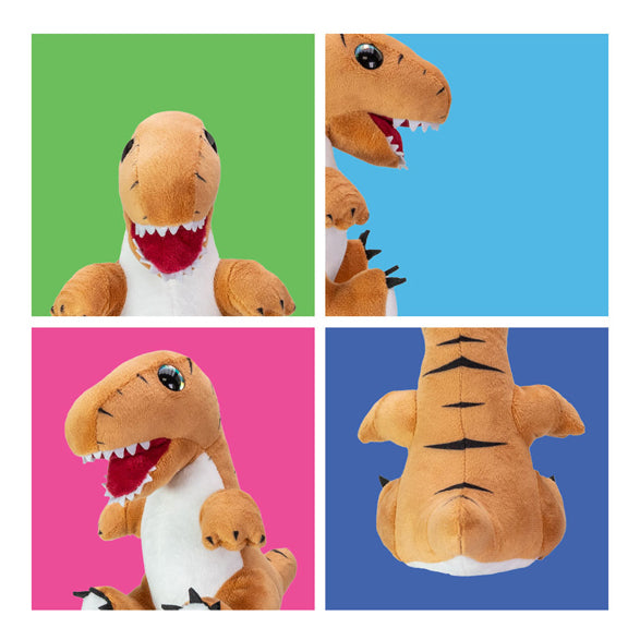 Lumo sterren knuffel - dino t-rex baby, 15cm