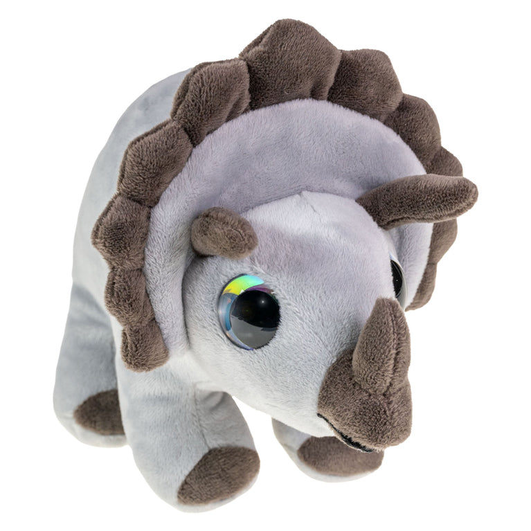 Lumo sterren knuffel - dino triceratops, 15cm