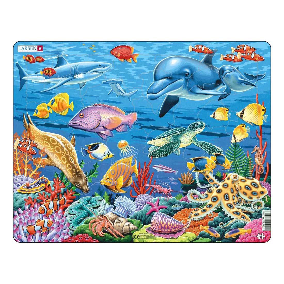 Larsen legpuzzel dieren - koraalrif, 35st.