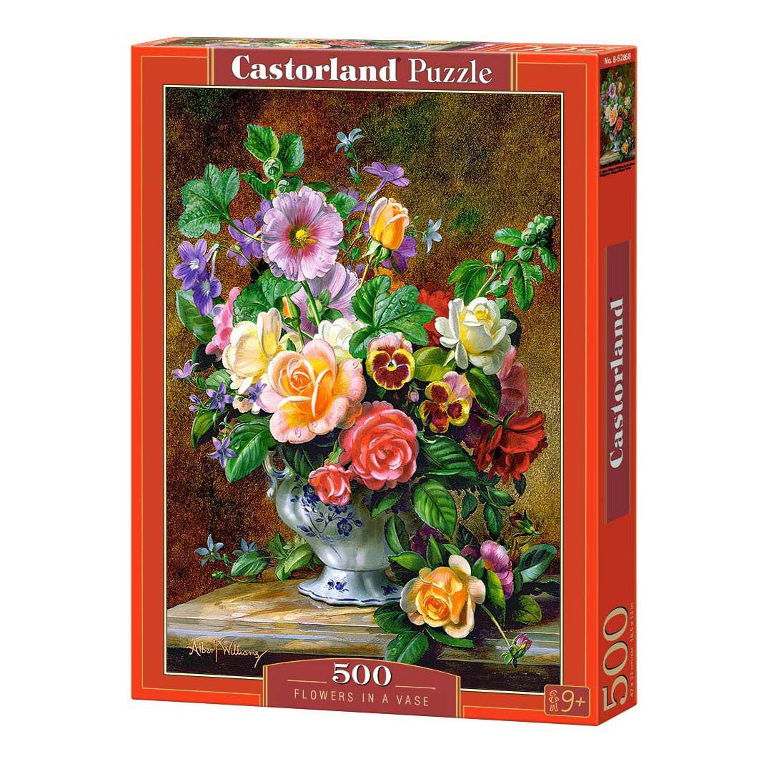 Selecta castorland legpuzzel flowers in a vase, 500st.
