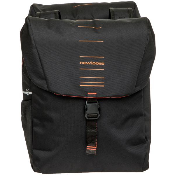 Newlooxs new looxs vigo 536.156 zwart oranje dubbeltas 40l