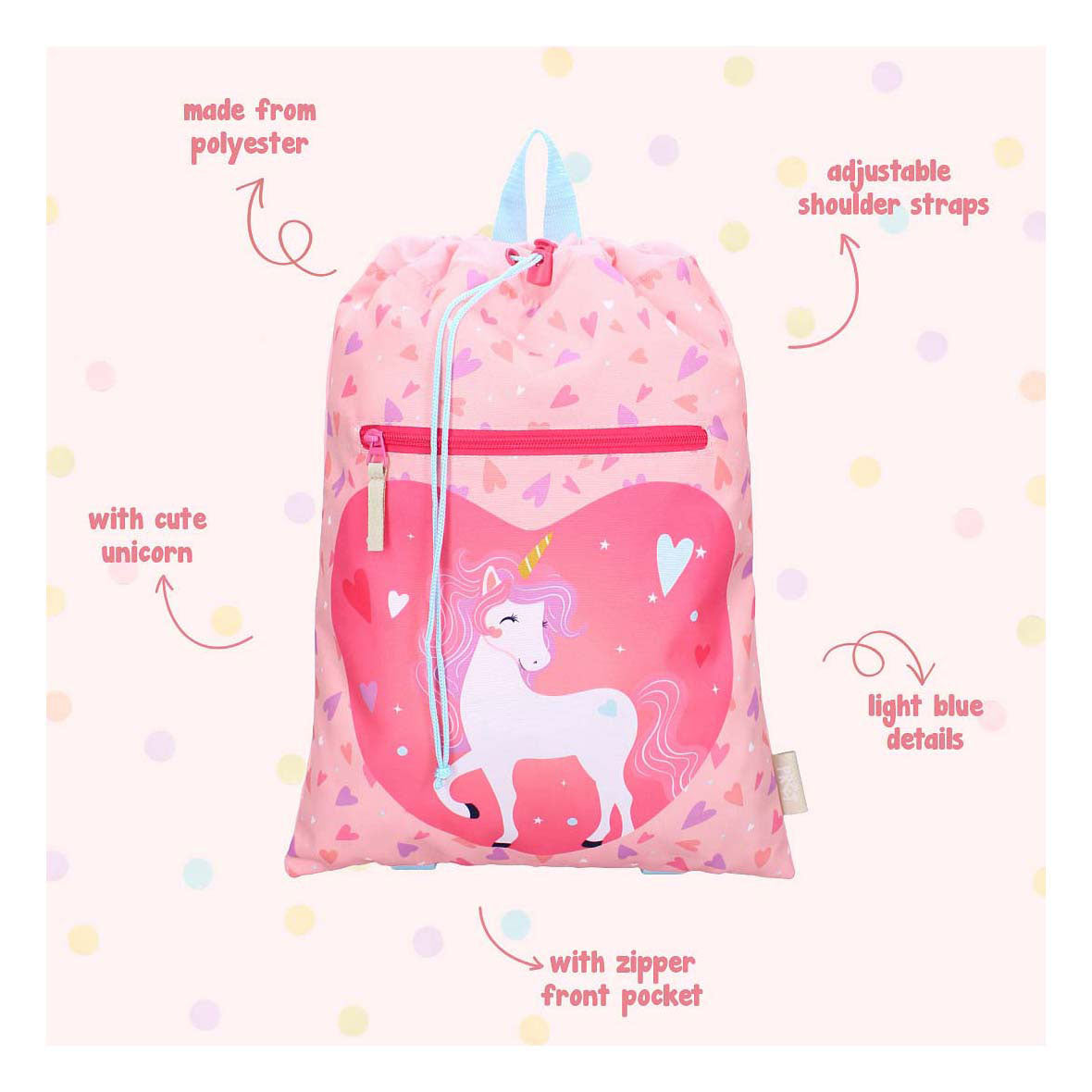 Vadobag pret gymtas happy go lucky eenhoorn